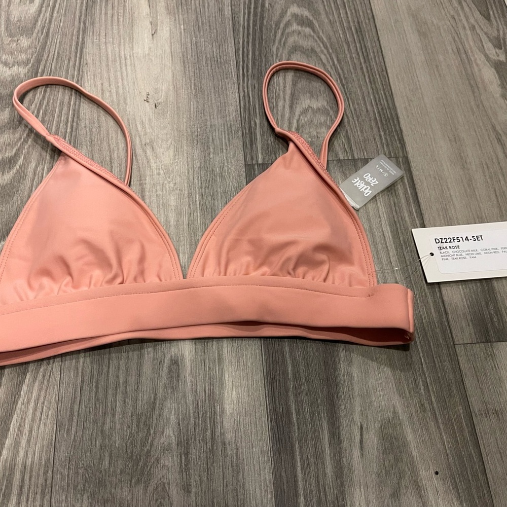 Pink Triangle Bikini Top